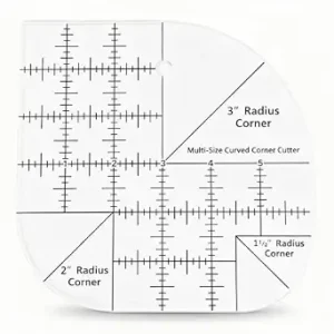 Curved Corner Cutter Quilting Ruler, Acrylic Patchwork Quilting Templates Tools, Acrylic Patchwork Quilting Templates Tools, Quilting Sewing Ruler.