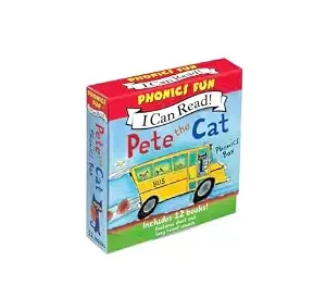 Pete the Cat 12-Book Phonics Fun!: A Box of 12 Mini-Books Featuring Short and Long Vowel Sounds – Expert-Reviewed Beginning Readers for Kids (Ages 3-6) (I Can Read Phonics Fun)