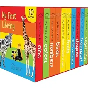 My First Library: Boxset of 10 Board Books for Kids