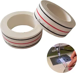 HONEYSEW 1/4" Seam Diagonal Seam Tapes 10Yard Each Roll Sewing Basting Tape for Stitching Straight Diagonal Seams Instruction Tool Seamingly Accurate Seam Guide for Sewing Machines (2)