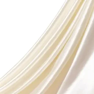Q&J Fabric Co. 3 Yards 108'' Beige Satin Fabric By the Yard Soft Charmeuse Cloth 55 INCH Width for DIY Sewing Crafts Wedding Dresses, Backdrops & Party Decor | Smooth, Shiny & Wrinkle-Resistant