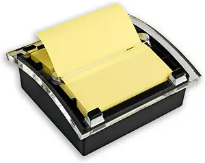 Post-it Note Dispenser, Black Base, 1 Dispenser, 1 Pad, 50 Sheets/Pad