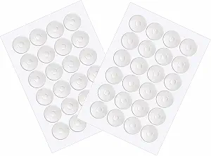 Non Slip Silicone Grips for Quilt Templates Ruler Grip Stickers True Grips for Quilting Rulers 96 Pieces in Total, 48 Large and 48 Small,Non Slip Silicone Grips