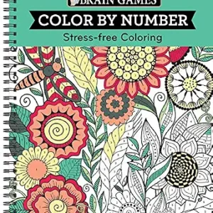 Brain Games - Color by Number: Stress-Free Coloring (Green)