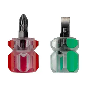 FIKLOTA 2-Piece Sewing Machine Dedicated Flat and Stubby Screwdriver Set