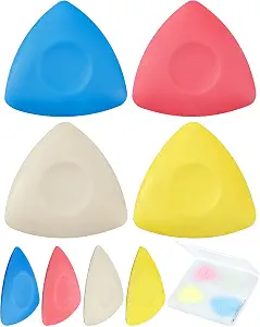 FIVEIZERO 4Pcs Tailors Chalk,Triangle Sewing Chalk for Fabric,Washable Marks,Fabric Markers for Quilting,Tailoring and DIY Crafts