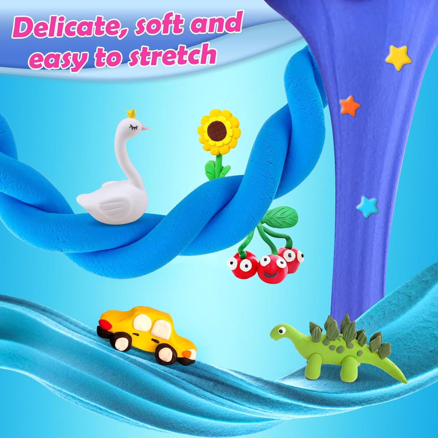 ESSENSON Air Dry Clay 150 Colors, Modeling Clay for Kids - Image 4