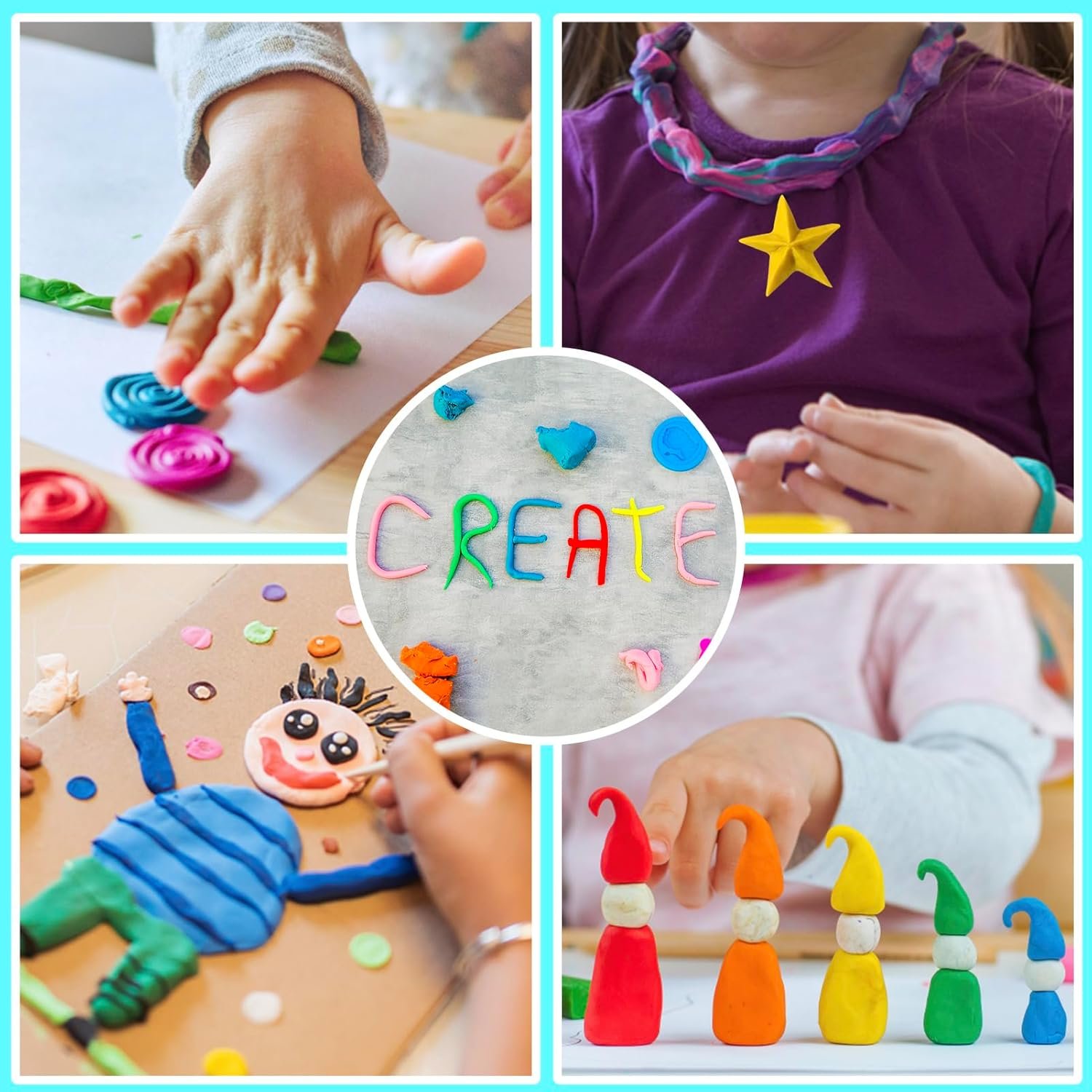 ESSENSON Air Dry Clay 150 Colors, Modeling Clay for Kids - Image 6