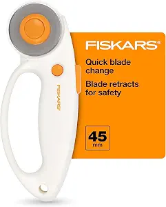 Fiskars 45mm Loop Rotary Cutter for Fabric, Arts, Crafts, Sewing