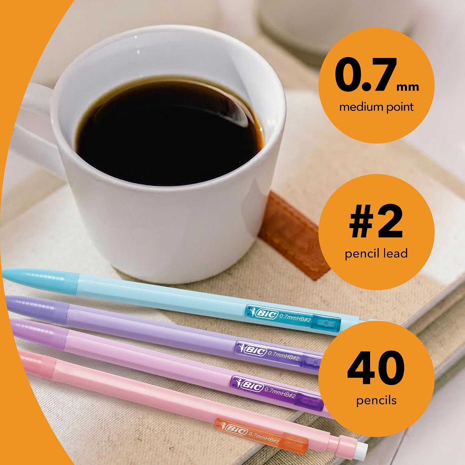 BIC Xtra-Smooth Mechanical Pencils, 0.7 mm Medium Point, 40-Count - Image 6