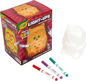 Crayola Light-Ups - Owl, Reusable Light Up Owl Toy, Fall Craft for Kids, Cute Glow in The Dark Decor & Night Light, Art Toys for Boys & Girls, Ages 4+