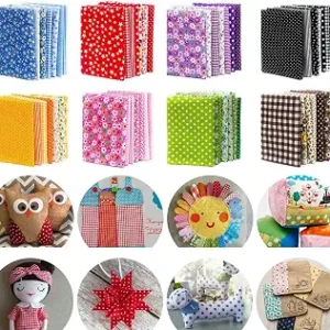150Pcs 4" x 4" (10cm x 10cm) Cotton Craft Fabric Bundle Squares,Squares Sheets Patchwork,Pre-Cut Quilt Squares,DIY Sewing Quarters Bundle,Quilting Fabric Bundles