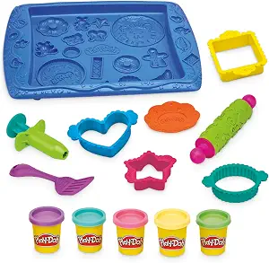 Play-Doh Kitchen Creations Cookie Creations Playset, Kids Arts & Crafts Set, Preschool Play Food Toys, Easter Gifts for Girls & Boys, Ages 3+ (Amazon Exclusive)