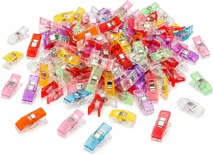 Sewing Clips Pack of 100, Fabric Clips for Quilting Binding & Crafts