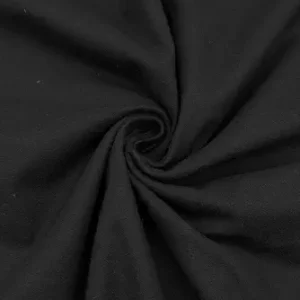 EOVEA - 100% Cotton Flannel Fabric by The Yard – Soft Brushed Flannel for Sewing, Quilting, PJ, Blankets & Crafts – Warm Breathable Cotton Fabric – 42 Inch Wide (Black, 1 Yard)
