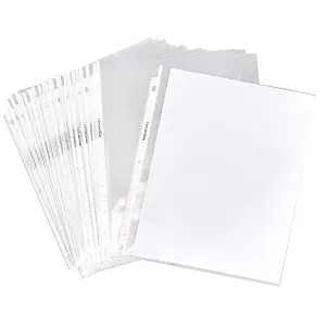 Amazon Basics Sheet Protectors for 3 Ring Binder, Heavyweight, Acid-Free, Top Loading, Polypropylene, 8.5 x 11 Inch, 500-Pack, Clear