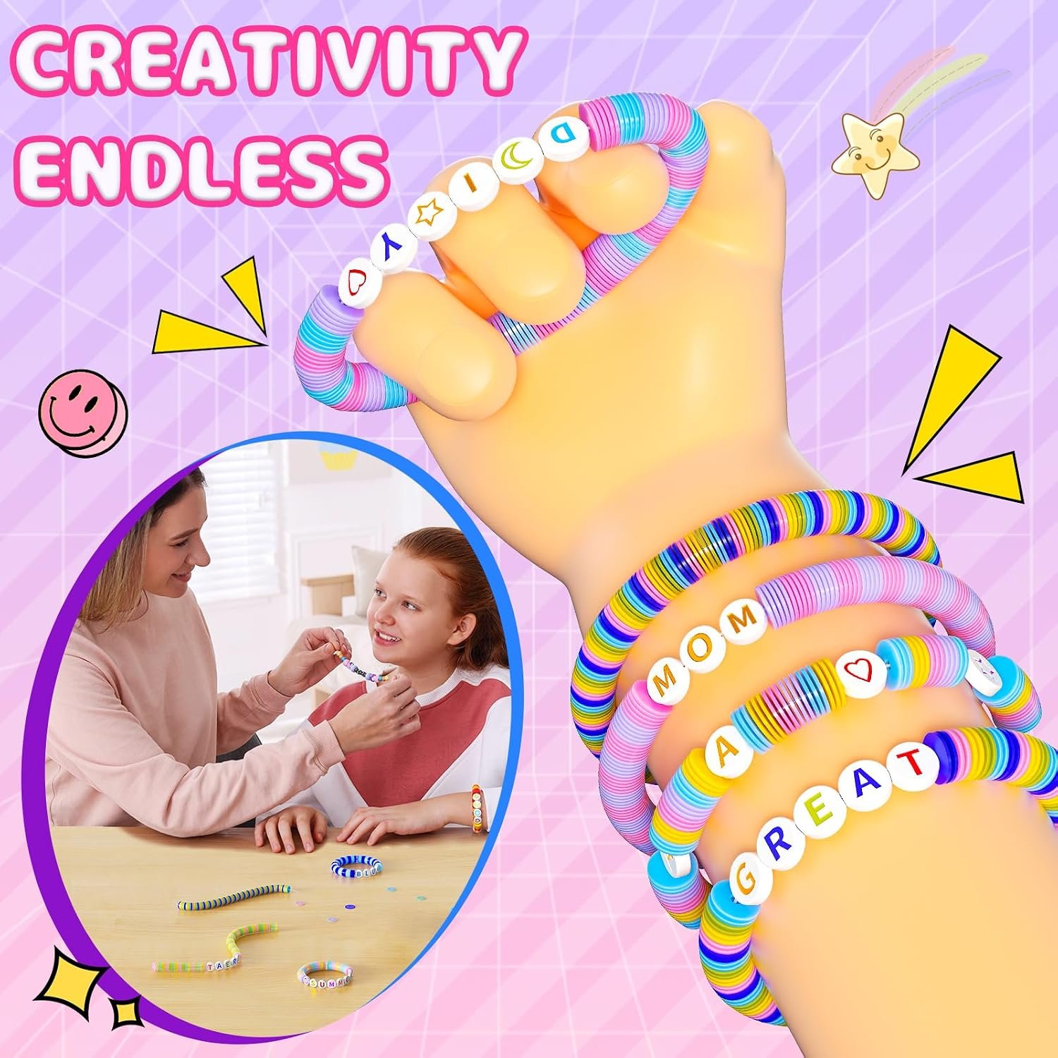 BOOH Gifts for Girls 4-12, Decorate Your Own Water Bottle Kits for Girls, Unicorn Diamond Painting Toys & Friendship Bracelet Kit, Fun Arts Crafts for Kids Ages 4-6-8-10, Birthday Gifts Toys for Kids - Image 4