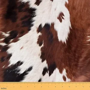 Feelyou Cow Print Fabric by The Yard Soft 1 Yard