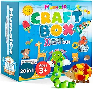 Mumaloo Kids Craft Kit – 20 No-Mess Art Projects Ages 4–8