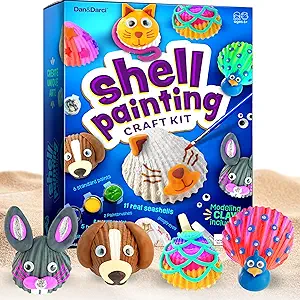 Shell Painting Craft Kit for Kids - Craft Activities Kits - Arts & Crafts