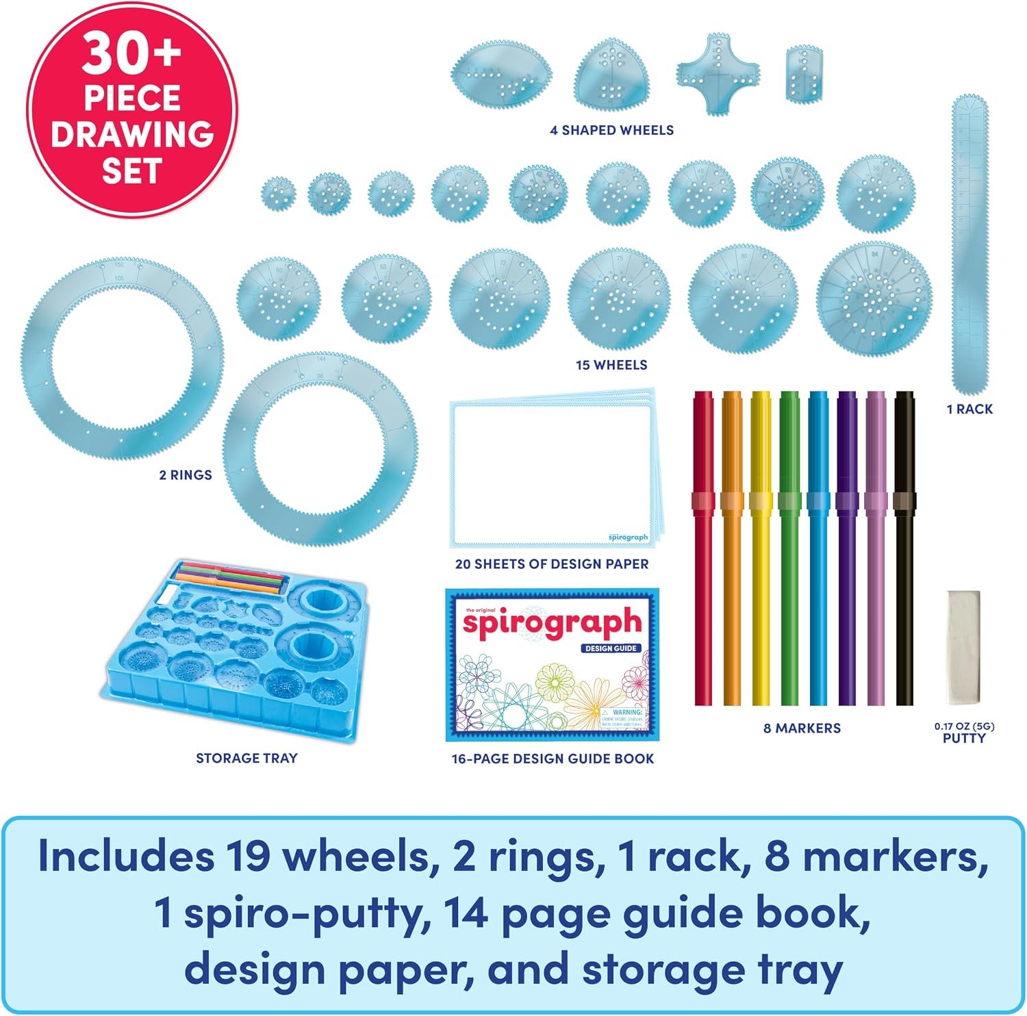 Spirograph with Markers Arts and Crafts for Kids Drawing Kit Art Supplies - Image 3