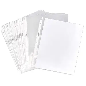 Amazon Basics Sheet Protectors for 3 Ring Binder, Lightweight, Acid-Free, Clear Plastic Sleeves, Letter Size, 8.5 x 11 Inch, 100-Pack
