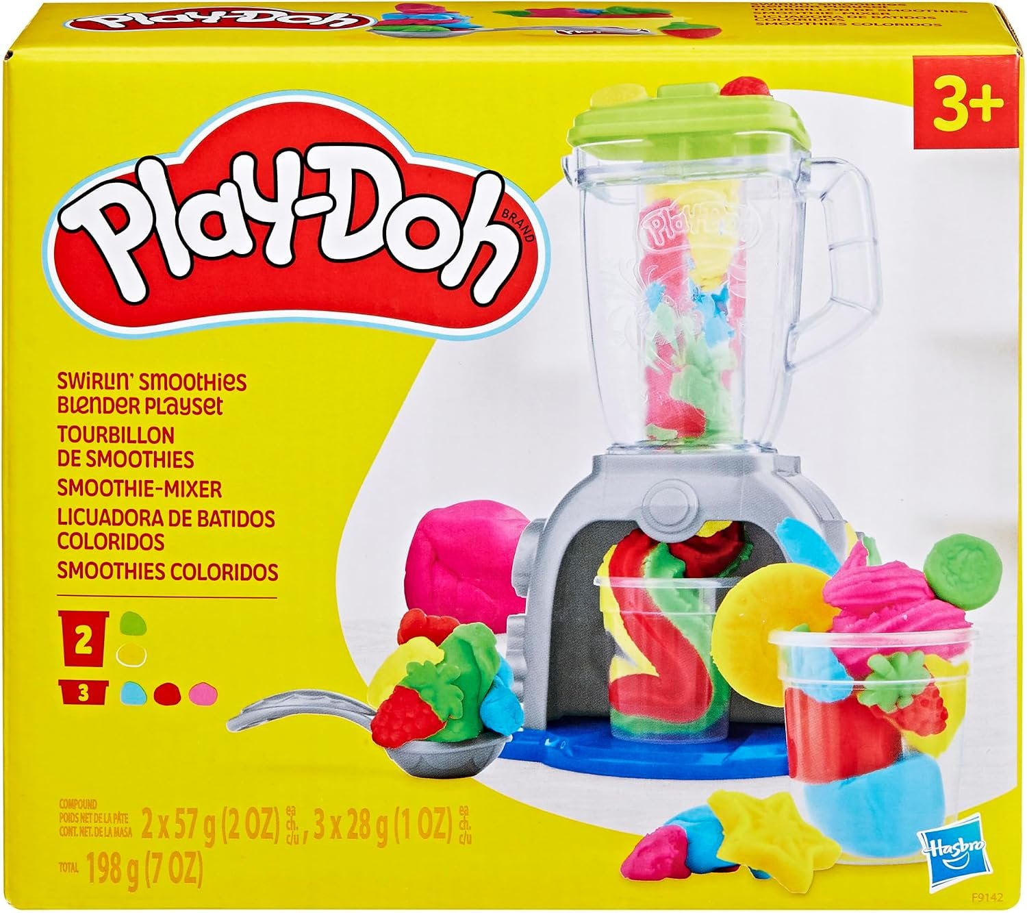 Play Doh Swirlin' Smoothies Toy Blender Playset, Play Kitchen Appliances, Kids Arts and Crafts Toys for 3 Year Old Girls and Boys and Up - Image 3