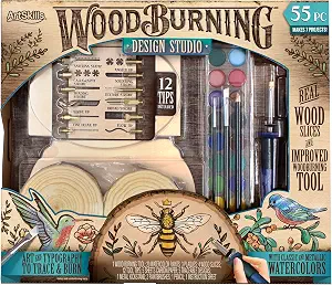 ArtSkills Wood Burning Tool Kit – 55 Piece Complete Woodburning Gift Set