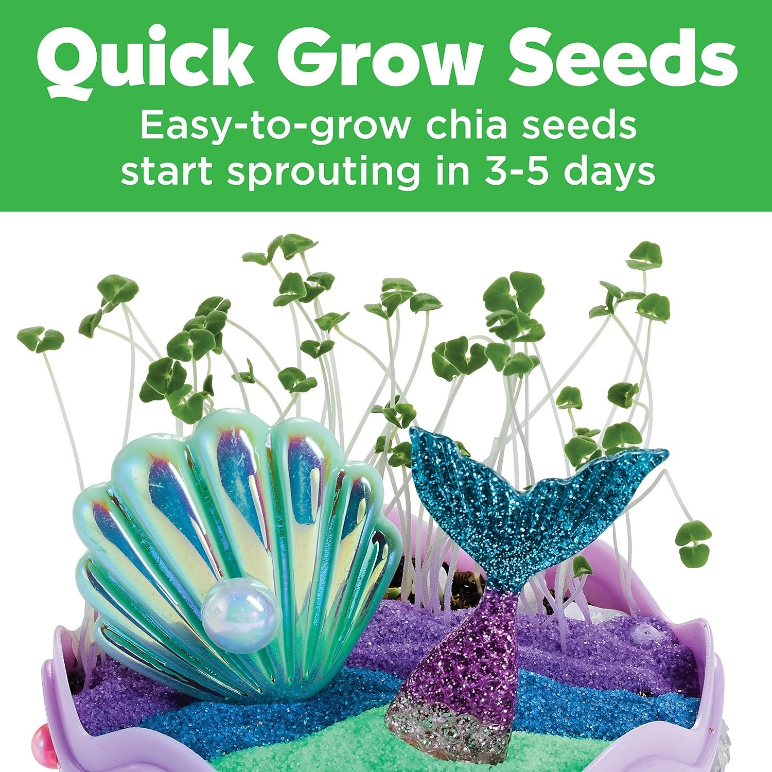 Creativity for Kids Mini Garden: Mermaid Terrarium Kit - Mermaid Gifts for Girls, Crafts and Toys, Stocking Stuffers for Kids (Ages 6+) - Image 5